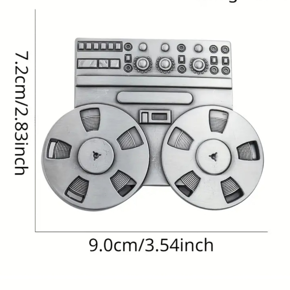 New film reel to reel player machine belt buckle